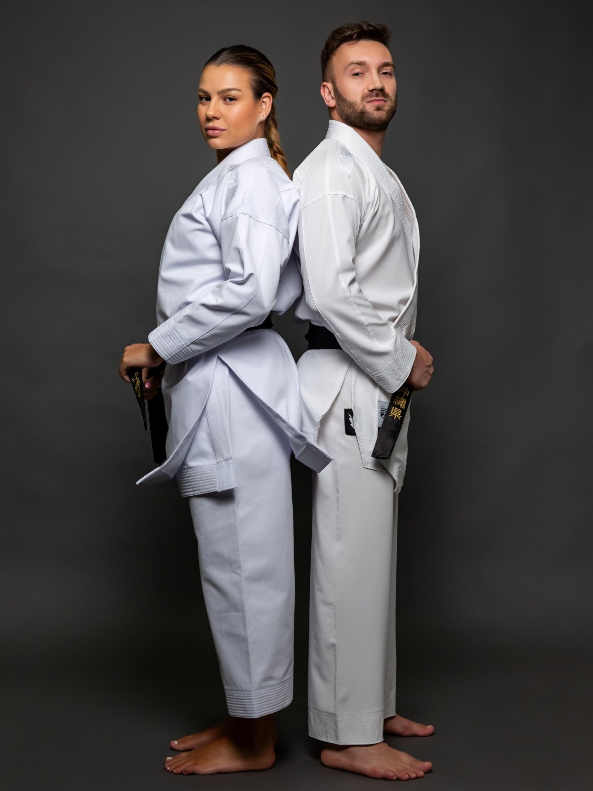 Kit Dois Kimonos Force Kata e Kumite Branco Aprovado CBK